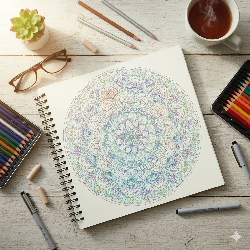 大人の塗り絵（ブログカード）